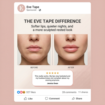 The Mouth Tape That Stops Snoring, Kills Dry Mouth, and Gives You Softer Lips Overnight - Eve Tape